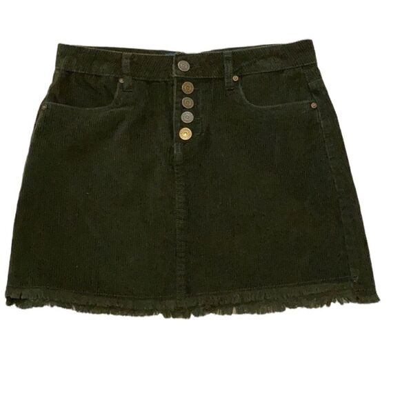 Indigo Rein black corduroy mini skirt Size 27 - Picture 1 of 5